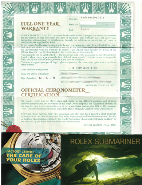 Rolex Submariner 16610